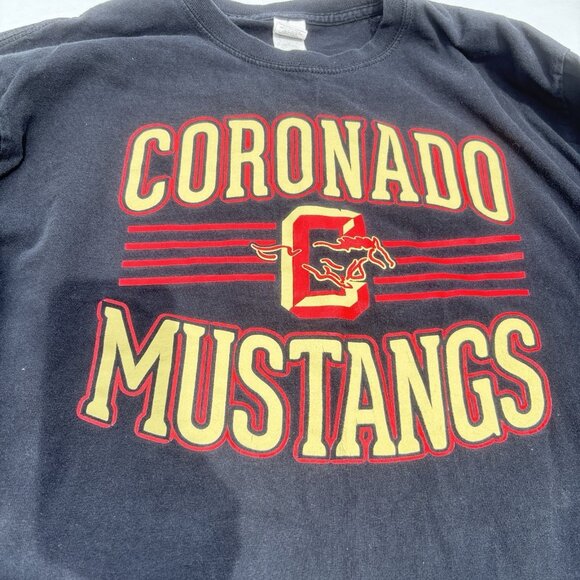 GILDAN Heavy 100% Cotton TearAway Long Sleeve Unisex LARGE Black Graphic Tee - Picture 2 of 16